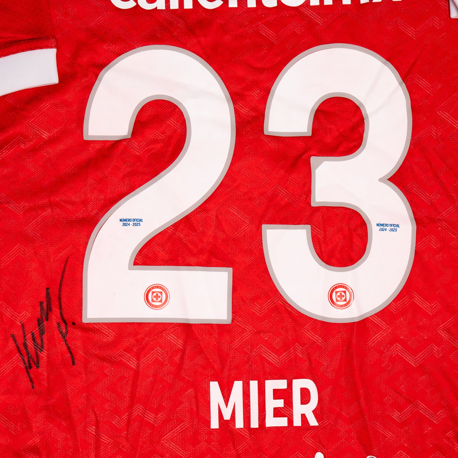 Jersey Firmado Kevin Mier - Cruz Azul